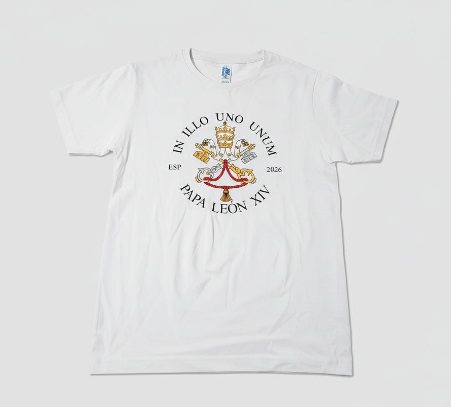 Camiseta visita papa España 2026