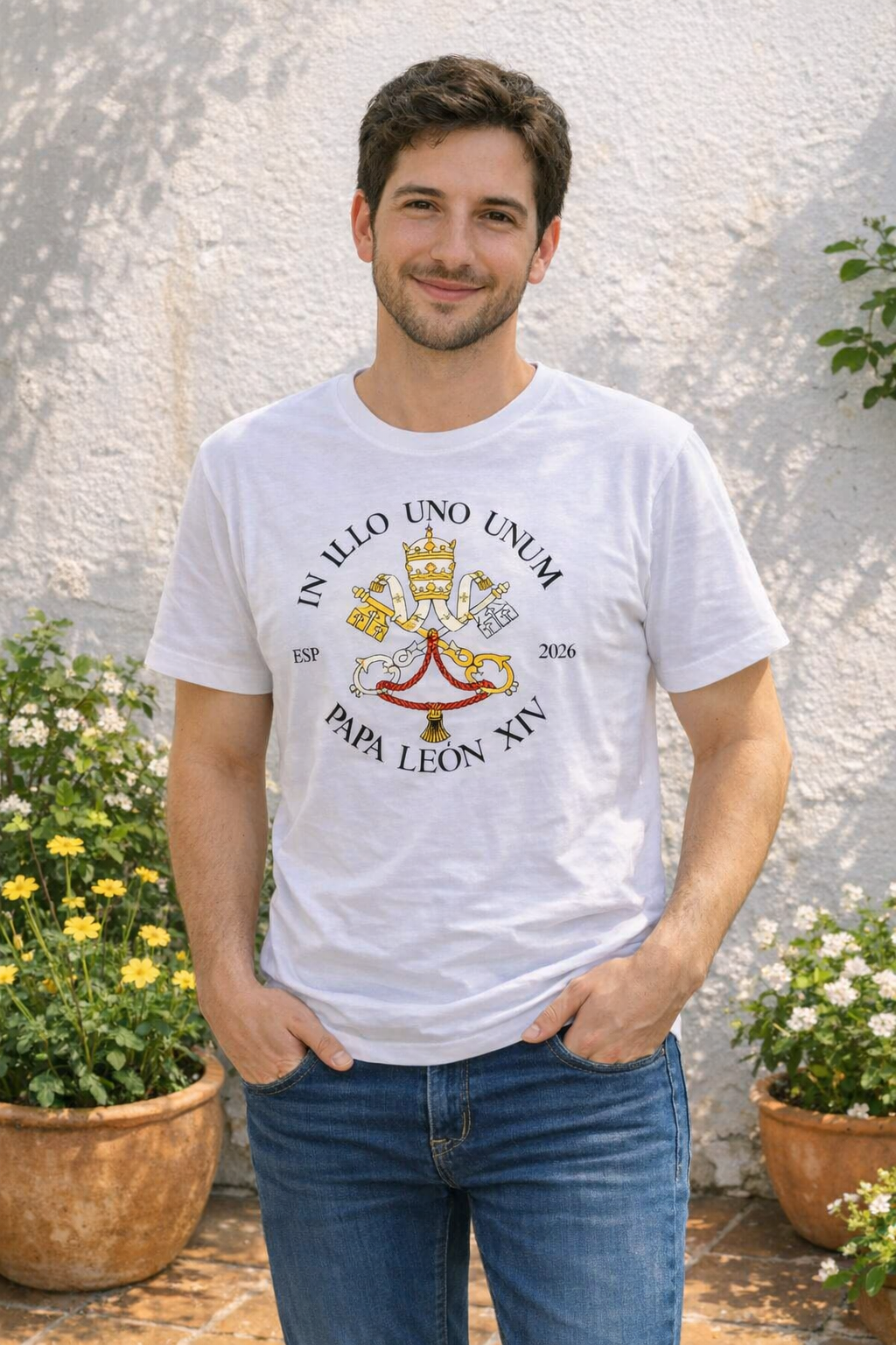 Camiseta chico España visita del papa